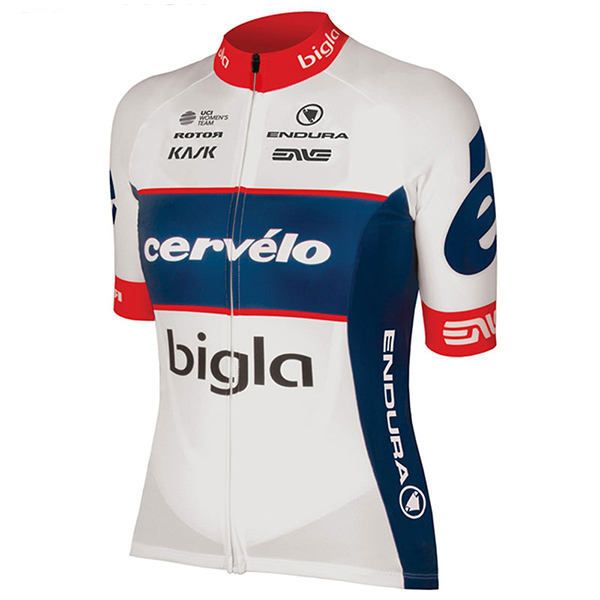 2017 Maglia Donne CerveLo Bigla bianco